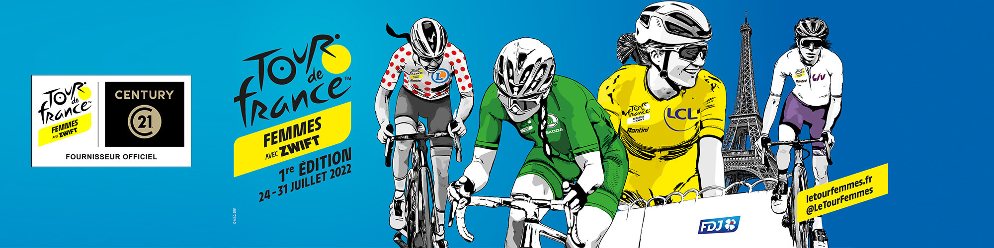 CENTURY 21 s’engage sur le Tour de France Femmes avec Zwift
