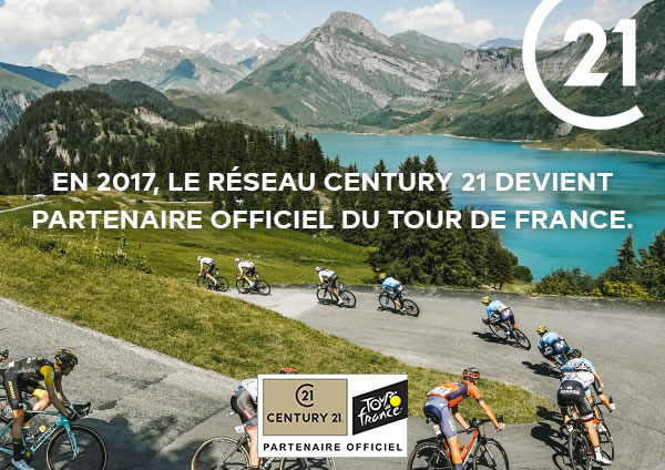 CENTURY 21,1er Réseau immobilier partenaire du tour de France
